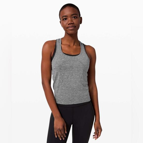 lululemon athletica Tops - Lululemon Swiftly Tech Racerback 2.0 *Race Length
Graphite Grey / Silver Drop